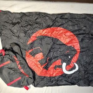 Mammut Rope Bag Black Red Nylon Attached Tarp Climbing Gear Bag